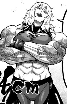 Muscular woman of the day is Sena Riko from Star Strike it Rich