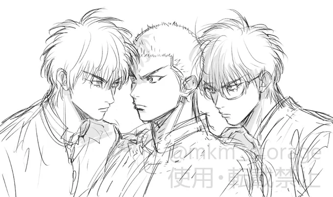 ワイもなんかW流的な何描きたかったけど描き始めて早々に眠くなってしまった 