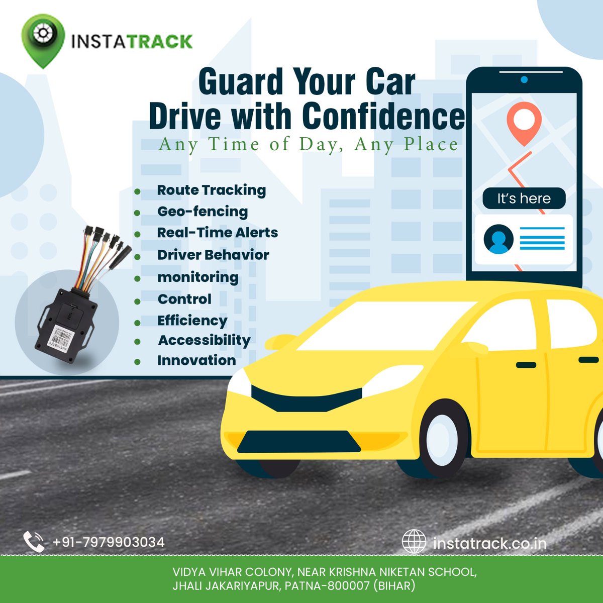 InstaTrackIN's tweet photo. #carsecurity #instatrack #vehicletracking #geofencing #drivesafe #realtimealerts #carmonitoring #routetracking #driverbehavior #vehiclecontrol #carprotection #securedrive #vehiclesafety #carguard #innovationInsecurity https://t.co/B2AAV5oP66
