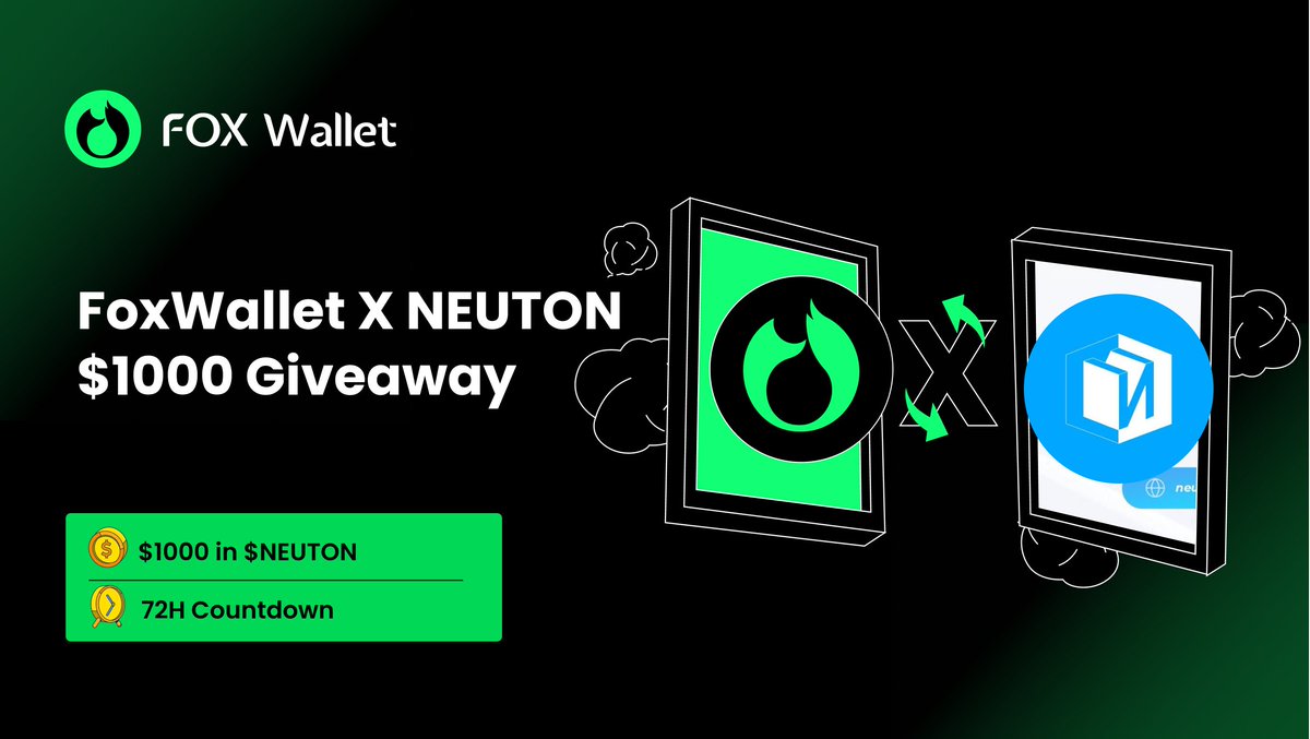 FoxWallet Official (@foxwallet) on Twitter photo ๐ฅณWe're thrilled to announce the listing of <a href="/Neuton_Pro/">NEUTON</a>, Neural on The Open Network! To celebrate, we're giving away $1000 worth of $NEUTON!๐ฅ
To join๐
1โฃFollow <a href="/FoxWallet/">FoxWallet Official</a> & <a href="/Neuton_Pro/">NEUTON</a>
2โฃLike & retweet this post
3โฃComment with your FoxWallet #TON address screenshot
โณ72-hour ๐ฅณWe're thrilled to announce the listing of <a href="/Neuton_Pro/">NEUTON</a>, Neural on The Open Network! To celebrate, we're giving away $1000 worth of $NEUTON!๐ฅ
To join๐
1โฃFollow <a href="/FoxWallet/">FoxWallet Official</a> & <a href="/Neuton_Pro/">NEUTON</a>
2โฃLike & retweet this post
3โฃComment with your FoxWallet #TON address screenshot
โณ72-hour