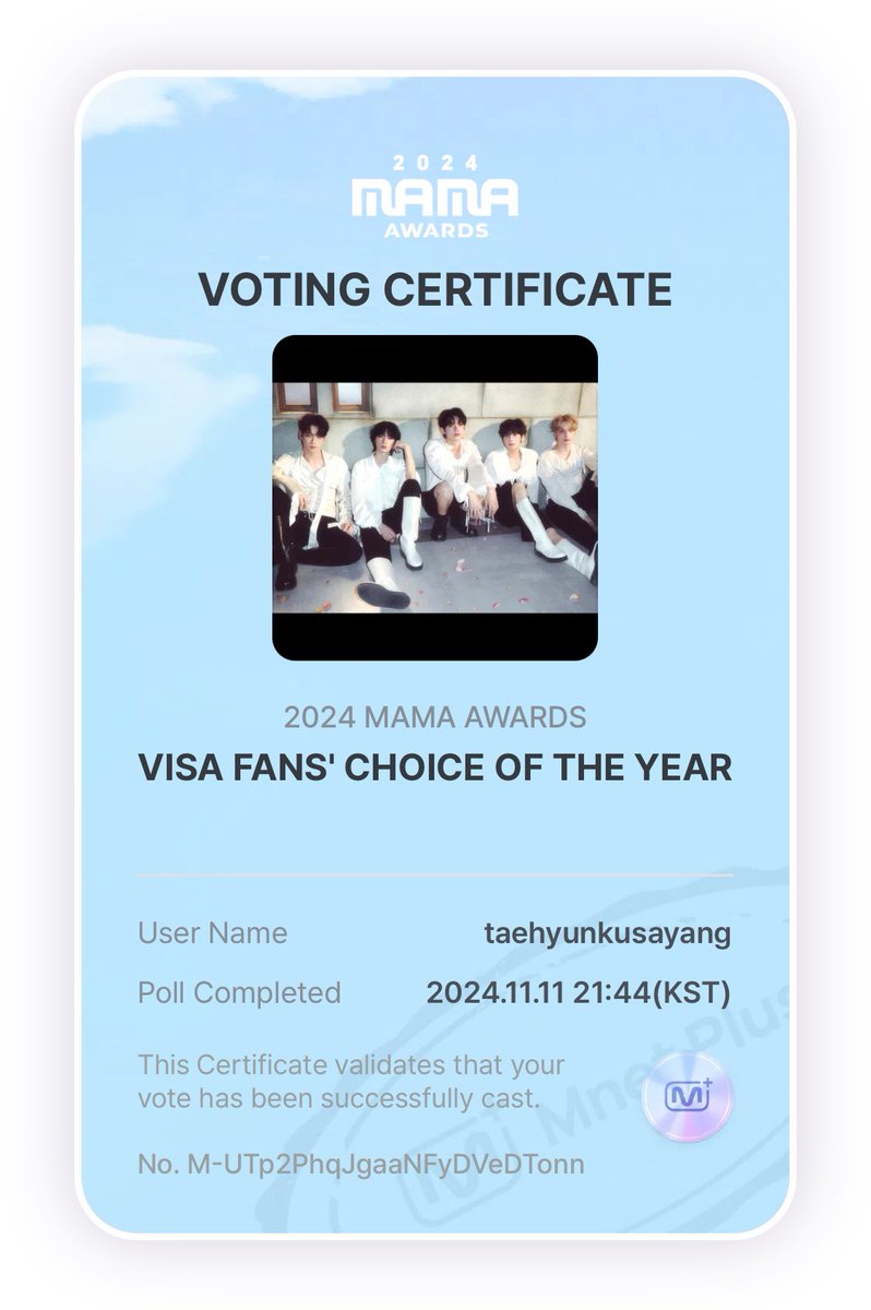 beomskuy's tweet photo. MASS V0TING START‼️

#2024MAMAVOTE      
#tomorrowxtogether 
#MAMA_IVOTED https://t.co/8R4ZfWOTNT