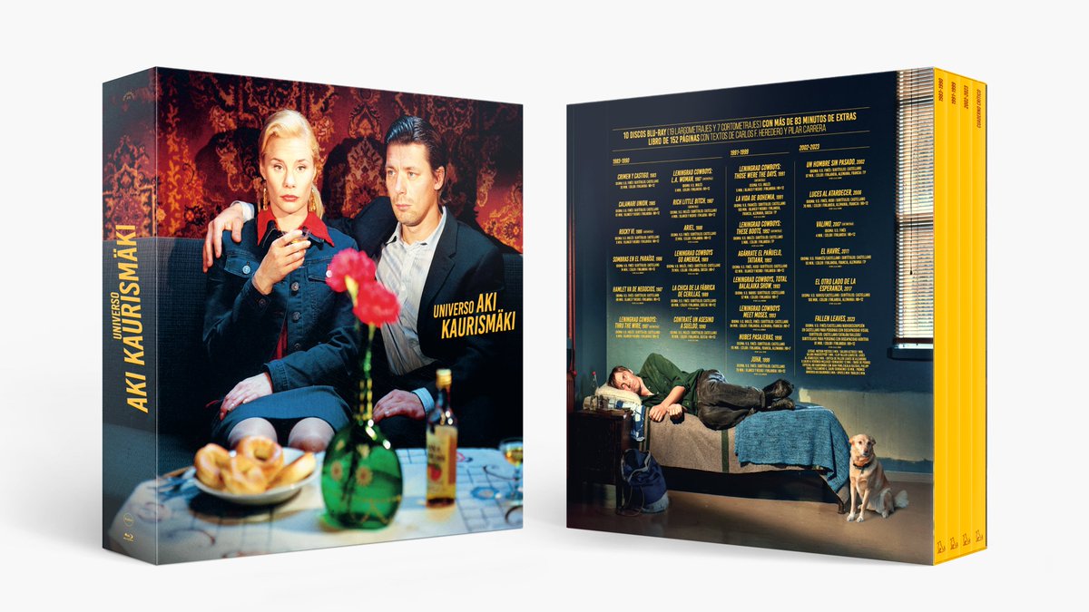 LO HACEMOS 💐

Tras recorrer cines y salas alternativas de toda España, el Universo Aki Kaurismäki se materializa en un pack con su filmografía completa en blu-ray como broche final. Edición limitada 1.000 unidades con 19 largometrajes, 7 cortos y más de 83 min de extras con +