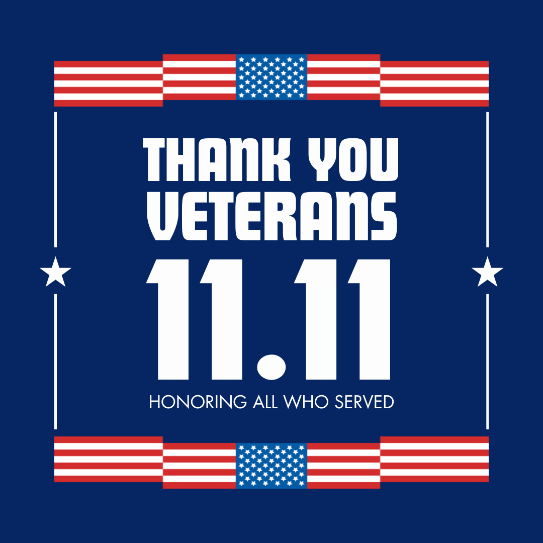 Today, we honor and express our deepest gratitude to all who served. Your courage, sacrifice, and unwavering dedication remind us of the true meaning of service and inspire us each and every day. Thank you, veterans.