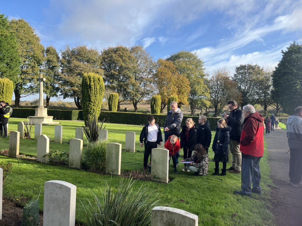 Great to see <a href="/CWGC/">Commonwealth War Graves</a> collaborating with the Battle of Britain Museum in Hawking and local schools in a great commemorative project. Children really engaged with the stories of The Few. Proud the represent <a href="/LordLieutKent/">Lord-Lieutenant of Kent</a>