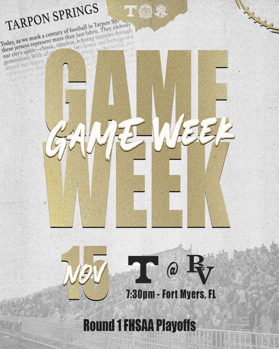 We head down south for playoffs this Friday!

#TarponPride #Spongers100