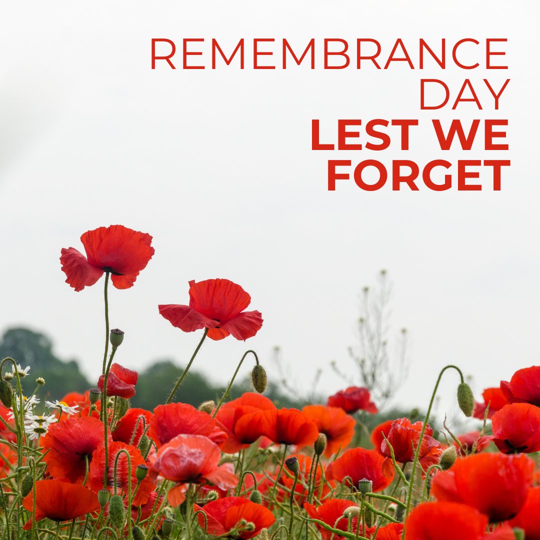 Our office is closed today in observance of Remembrance Day. We pause to honor and remember those who have served and sacrificed.