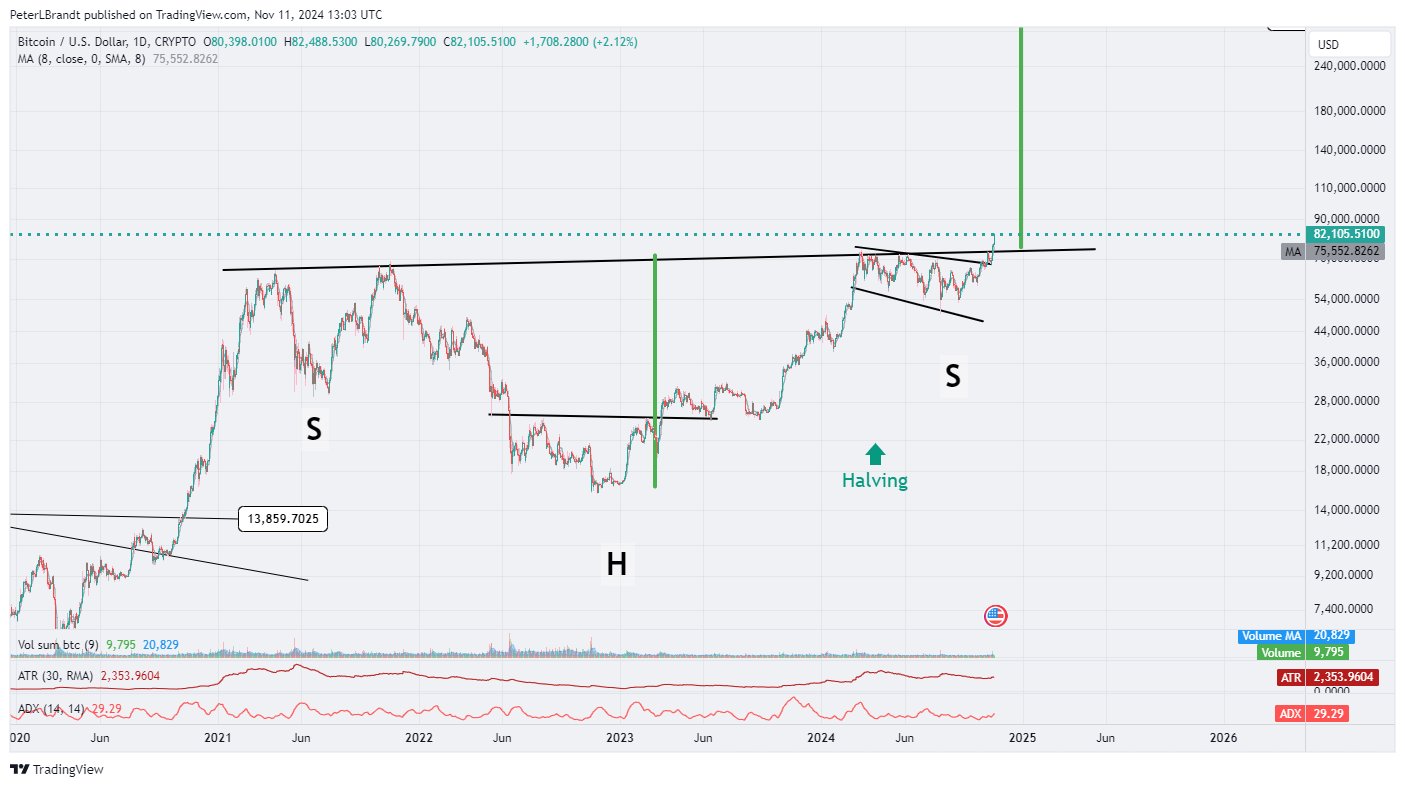 Bitcoin Price Chart Peter Brandt