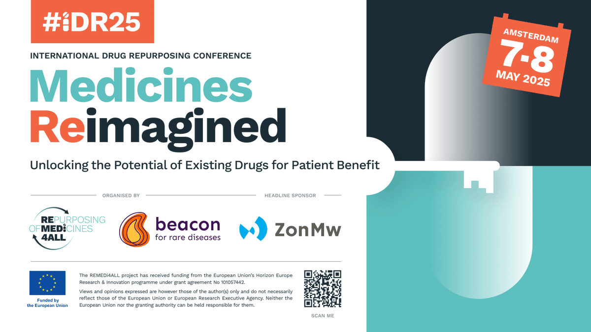 Submit your poster abstracts for #iDR25! 📢 

Whether you’re a patient group representative, researcher or industry professional, you’ll get the chance to showcase your work to professionals in the drug repurposing field.

👉 Find out more: ow.ly/f0im50U0eqh