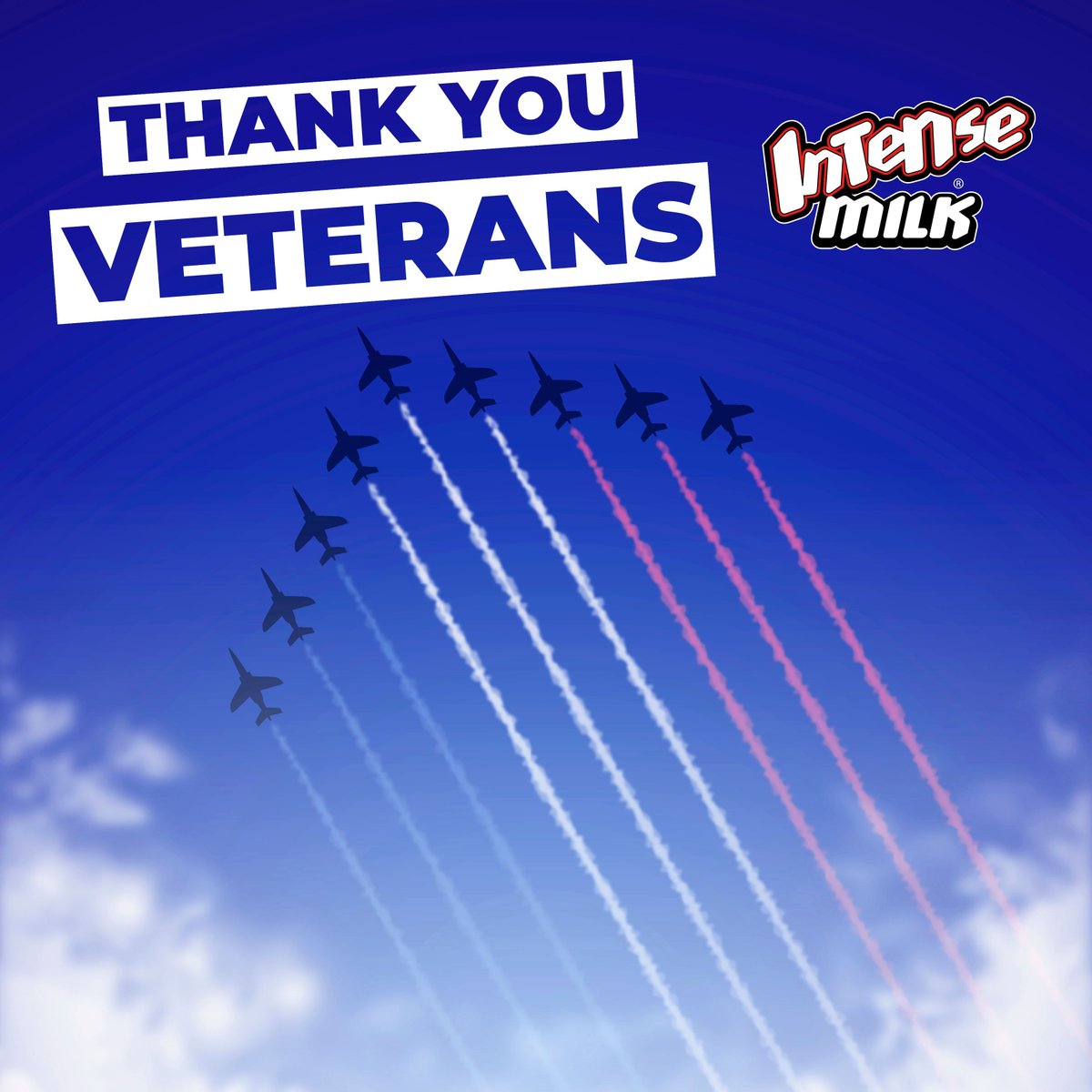 Here's to our VETERANS! 🇺🇸 Today we honor those who have served our country with ultimate strength, courage, &amp; dedication. #THANKYOU to all #VETERANS, active service members, &amp; their families for your service!! 🥛✨ #VeteransDay #ThankYouVeterans