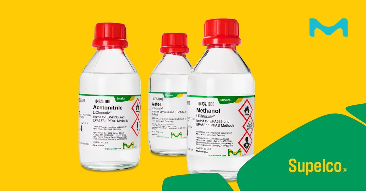 S_Cloutier_HPLC's tweet image. Take control of your #PFAS analysis! Our new ultra-high purity solvents,  tested according to EPA 533 &amp;amp; 537.1 methods, help eliminate background noise and deliver precise, reliable results. #PFAStesting bit.ly/3As8bk6