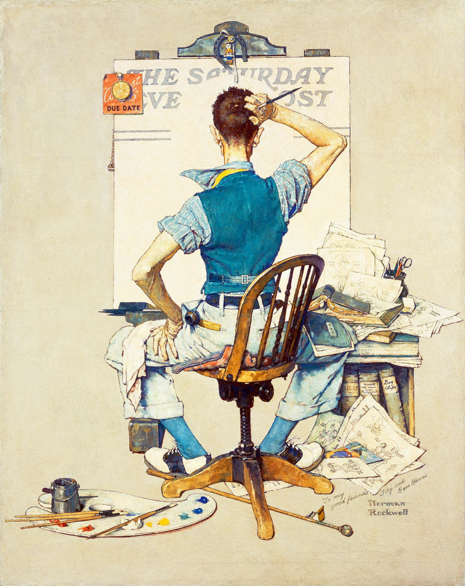 ノーマン・ロックウェル （Norman Rockwell、1894-1978） 『スランプ