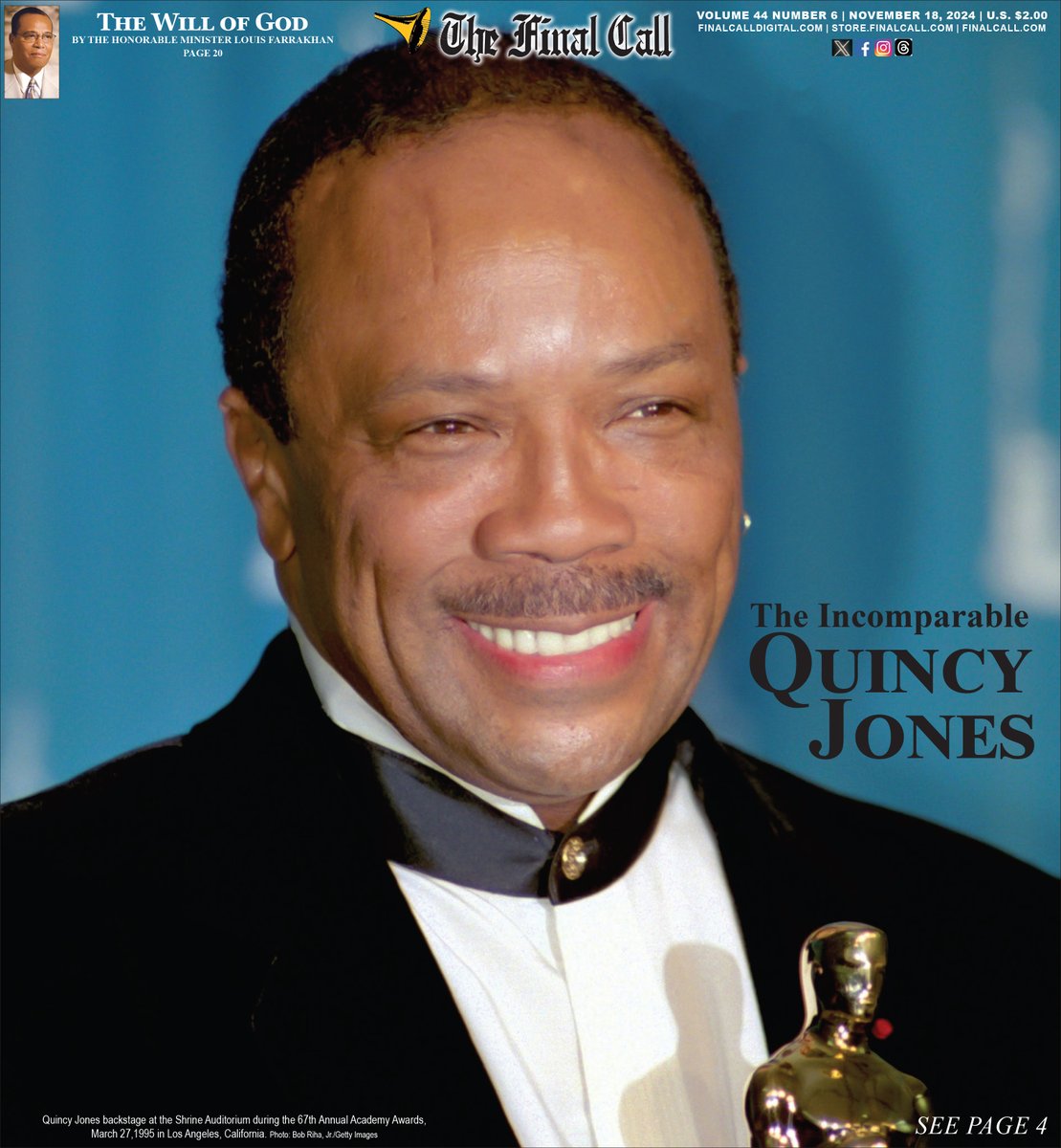 NEW EDITION:: The Incomparable Quincy Jones

Read more at finalcall.com