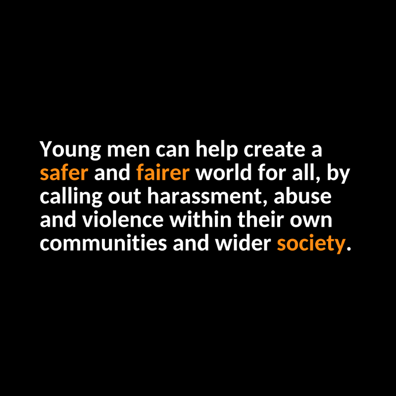 WhiteRibbon_UK's tweet photo. Change cannot happen without the allyship of young men 🤝