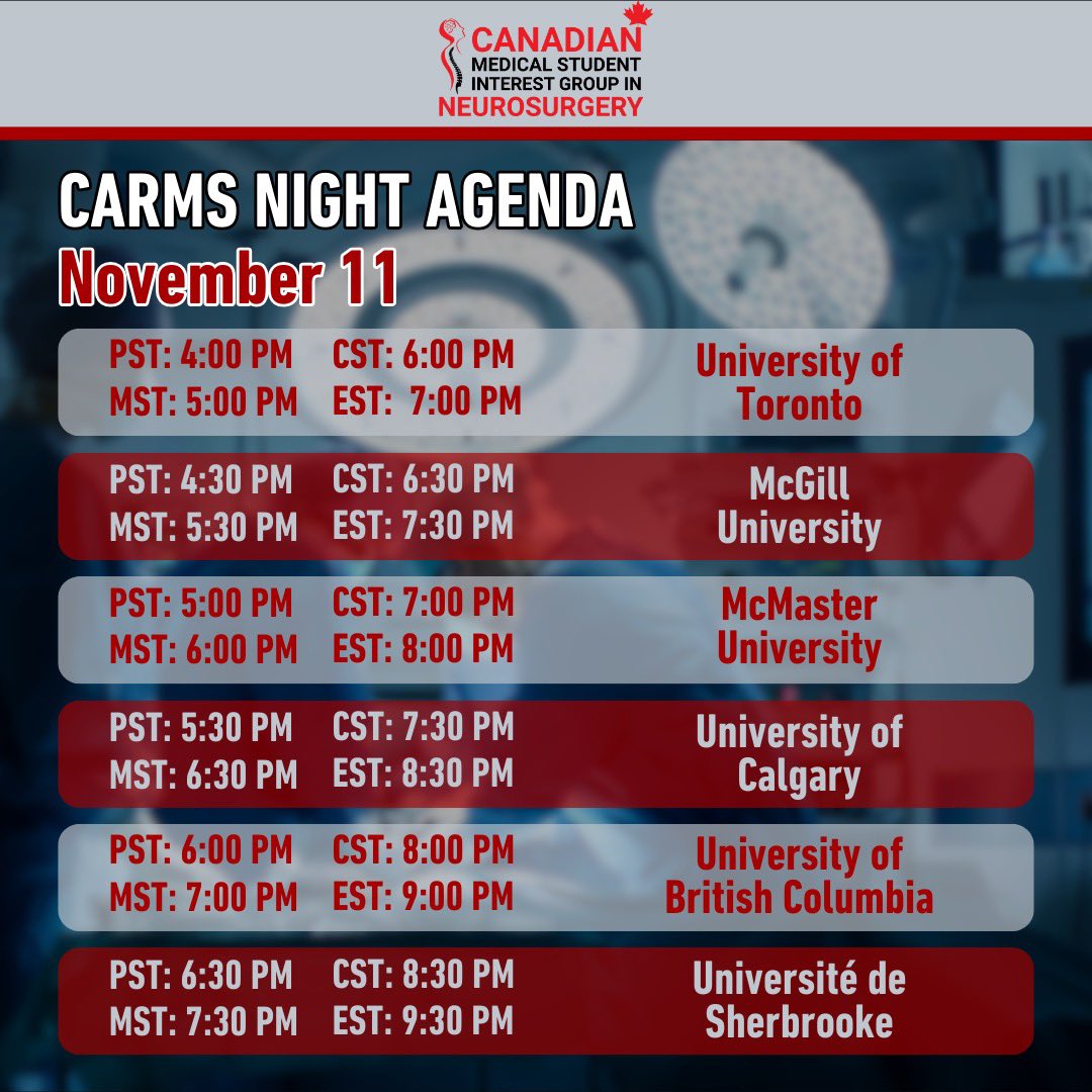 Today is #Day2, the final night of #CaRMSNight! Join us as we welcome another exceptional lineup of #ProgramDirectors who will be presenting on their #ResidencyPrograms. We look forward to seeing you there! 

Register here: bit.ly/camsign-carms2…