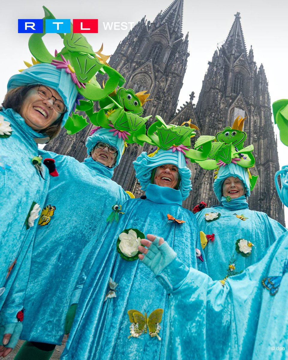RTLWEST's tweet photo. Pünktlich um 11:11 Uhr ist in #Köln heute (11.11.) die neue #Karnevalssession eröffnet worden. Die ersten #Jecke waren schon am Morgen in der Domstadt unterwegs. Egal, ob als Clowns, Plüschhasen oder Hippie-Mädchen – den gesamten Tag über werden zehntausende Besucher erwartet. Besonders beliebt dabei: die Altstadt und das Studentenviertel „Kwartier Latäng“.