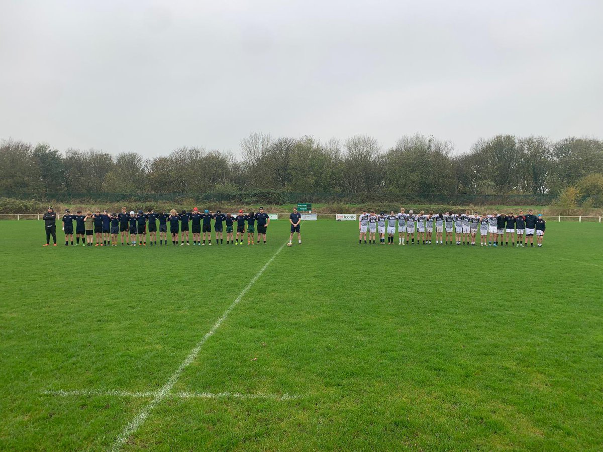 So the model we created 3 yrs ago has now been rolled out in St Helens schools . Our u14s travelled over and were given a lesson in rugby by a very good side losing 35-5.

Minutes silence being observed immaculately