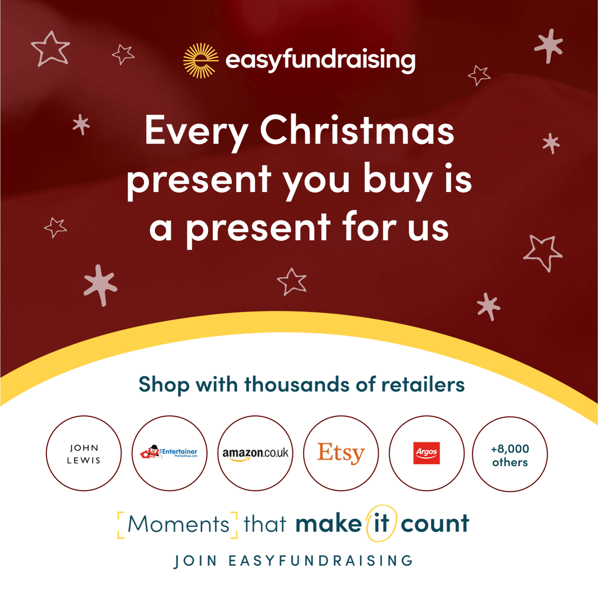 Please remember to use <a href="/easyuk/">easyfundraising</a> when you do your Christmas shopping. Over 8,000 retailers will donate to EYE Nepal at no extra cost to you - so you can raise donations when you buy gifts, decorations, food shopping or anything else! #Momentsthatmakeitcount 
easyfundraising.org.uk/causes/eyenepa…