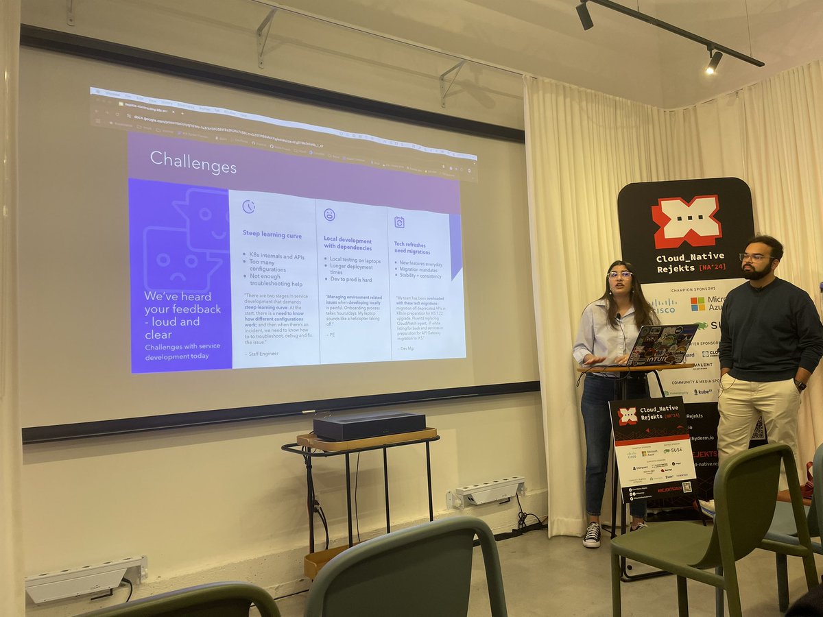 Arsh Sharma (@rinkiyakedad) on Twitter photo Next talk at <a href="/rejektsio/">Cloud Native Rejekts</a>: How <a href="/Intuit/">Intuit</a> abstracts Kubernetes for its developers by <a href="/16avnisharma/">Avni Sharma</a> and Shail Shah Next talk at <a href="/rejektsio/">Cloud Native Rejekts</a>: How <a href="/Intuit/">Intuit</a> abstracts Kubernetes for its developers by <a href="/16avnisharma/">Avni Sharma</a> and Shail Shah