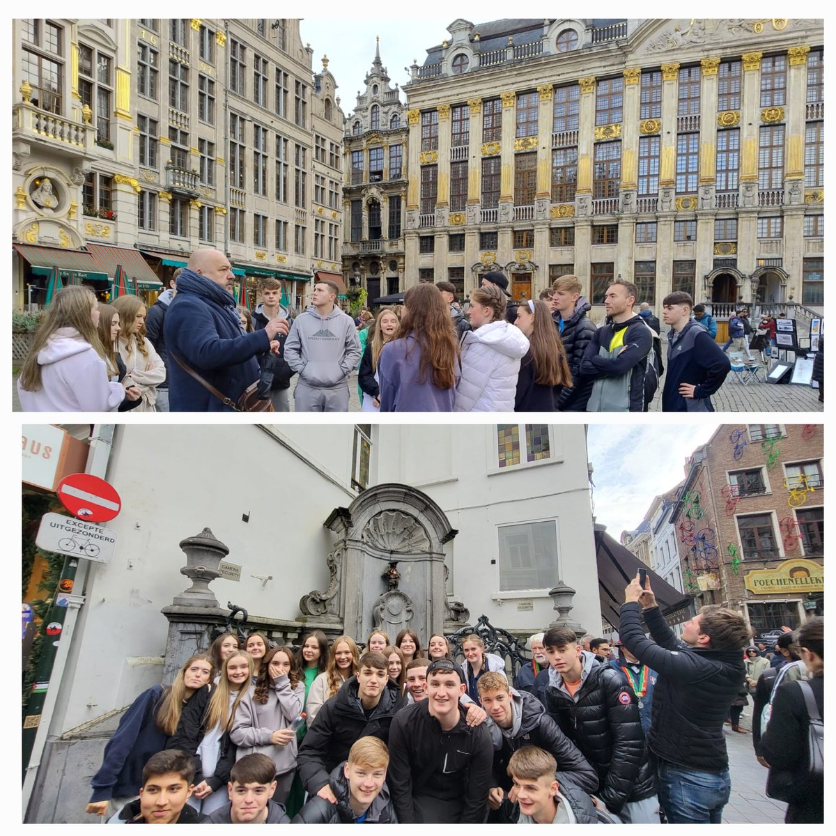 A group of our TYs are currently in Brussels enjoying a guided tour of City Halls and the Mannekin Pis! Thank you to guide Dominique!

<a href="/StMacDarasCC/">St. Mac Dara’s Community College</a> <a href="/ddletb/">Dublin & Dún Laoghaire ETB</a> <a href="/DDLETBColleges/">DDLETBCommunityColleges</a>
#brussels #mannekinpis #culturalexperience