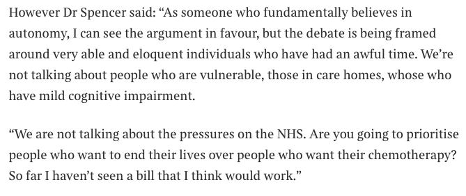 soniasodha's tweet photo. Important concerns being raised here by @DrBenSpencer MP on assisted dying legislation

https://t.co/qVzrgnY407 https://t.co/edK80GVMq6