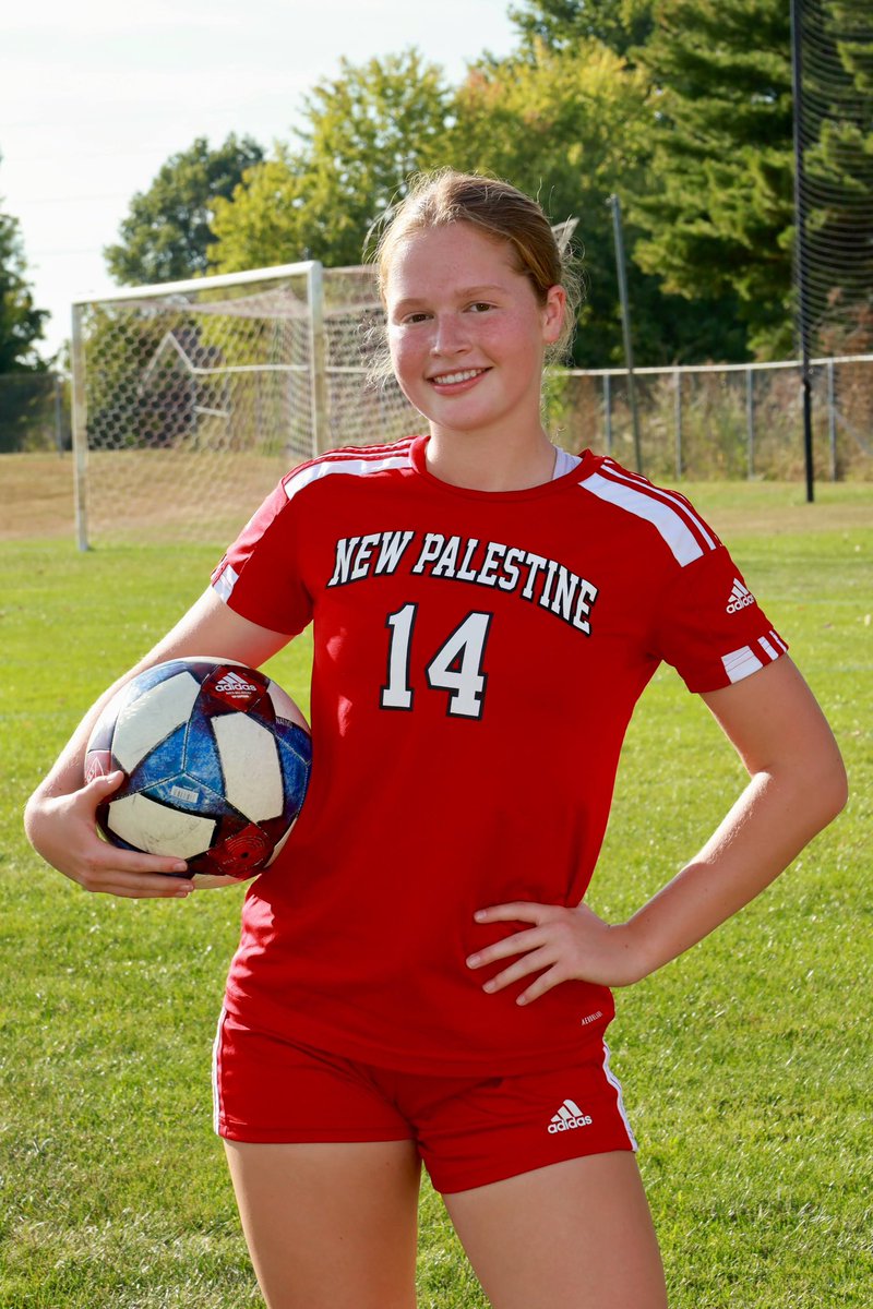 Congratulations Tylar! She was voted to the All-State Honorable Mention team! She also scored 2 goals in the All-District games this weekend. She represented New Palestine well!