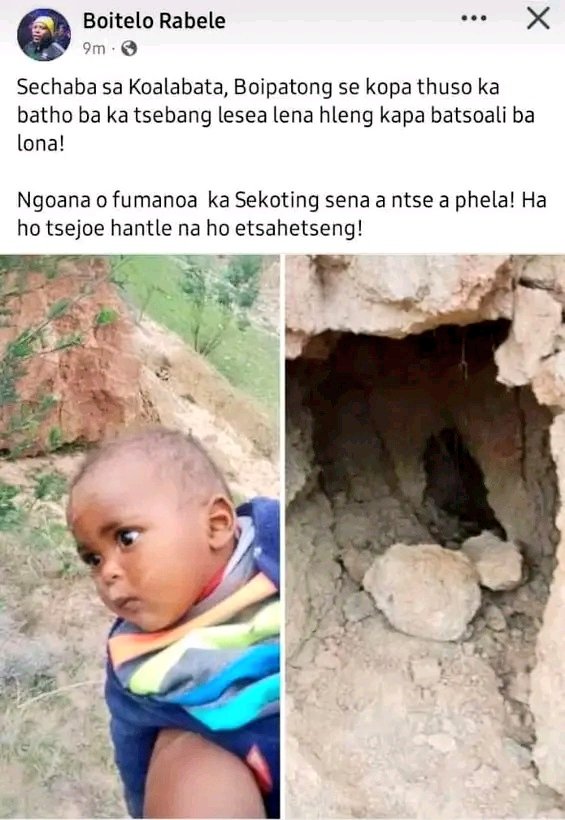 Thusetsa haeba o bone Matsheliso, ngoana hae o thotsoe ka sekoting ha mmae a bonoe a palama 4+1 hoseng.
#LesothoX #Basotho