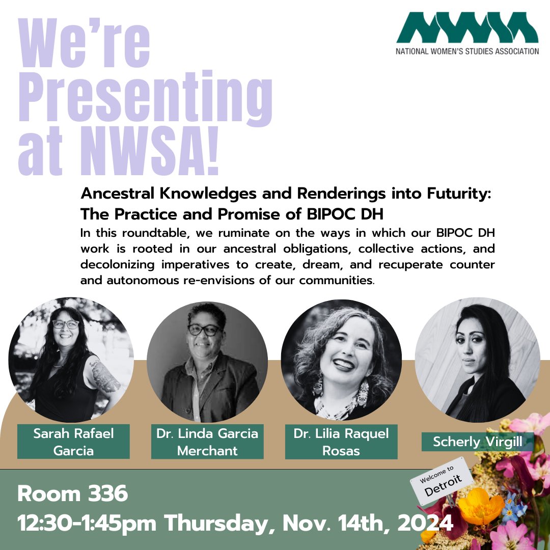 This is one of my favorite conferences. I go for the camaraderie and empowerment!

As BIPOC feminist and/or queer educators, cultural workers, artists, and scholar-activists, we seek to embolden and magnify the histories, stories, and communities through digital humanities.