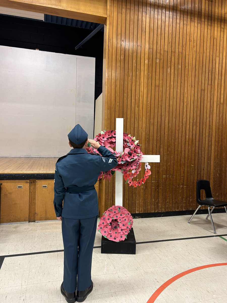 gorbasew's tweet photo. OP remembers. So proud of my students. “Lest we forget.” @TVDSB @Orchard_Park_PS https://t.co/sBapuhhcOm