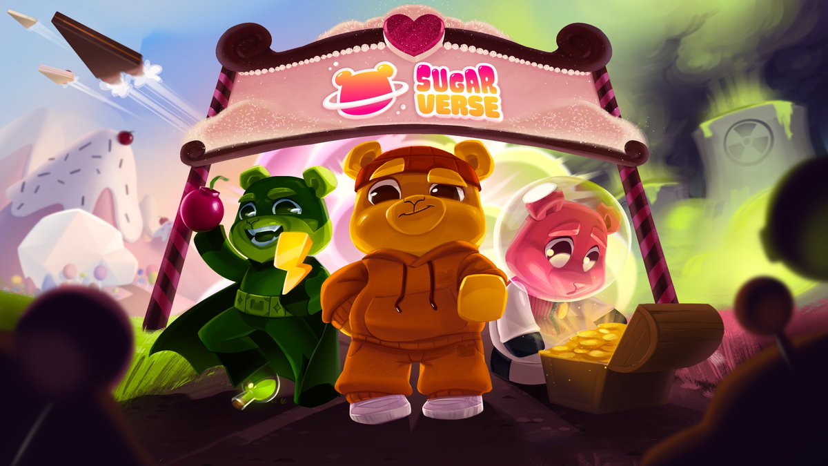 Sugarverse, a mobile web3 gaming saga 💫🍬

Sugarverse has an epic team creating the 1st web3 mobile game saga comprised of 5 amazing games!

With a brand new tokenomics model, SV fixes the never ending P2E inflation model.

5 games? New tokenomics?

Let’s dive in!👇

1/5 🧵