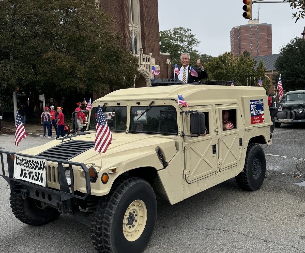Joe Wilson for Congress (@teamjoewilson) on Twitter photo Happy Veterans Day! Today, we honor and thank the brave men and women who have served our great nation with courage and dedication. It was wonderful  to celebrate with our community at the Columbia, SC Veterans Day Parade. Thank you to all who serve and protect our country! Happy Veterans Day! Today, we honor and thank the brave men and women who have served our great nation with courage and dedication. It was wonderful  to celebrate with our community at the Columbia, SC Veterans Day Parade. Thank you to all who serve and protect our country!