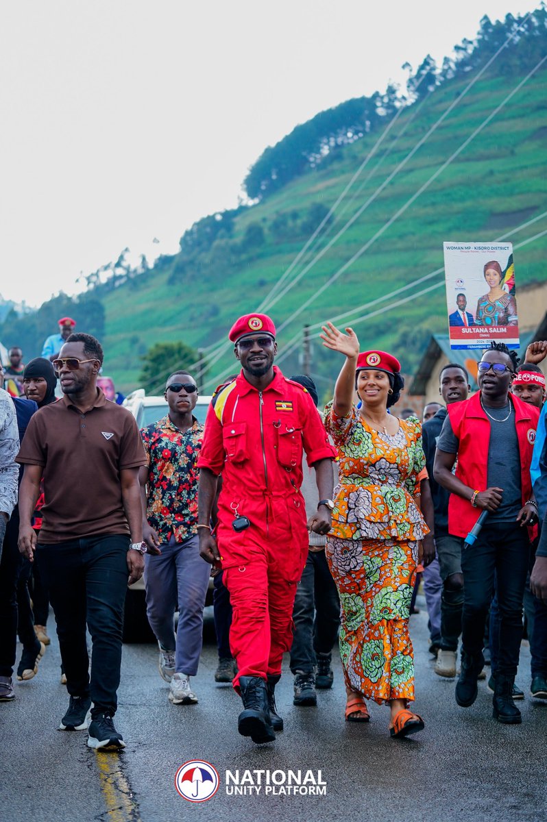 HEBobiwine's tweet photo. As part of our #NUPCountryWideTour, we have spent today in Kisoro District for the campaign stretch of our Woman MP candidate, comrade Sultana Salim 'Tana'. We have been treated to a rousing reception by thousands of the great people here. 

Their passion and enthusiasm for change is evident; given the dreams and livelihoods that decades of dictatorship by the Museveni regime have sadly stolen from them. What a pity that all they have to show for Kisoro's huge tourism and agricultural potential is the abject poverty they have to contend with on a daily! Their school, health and other social infrastructure are in a terrible state! Thankfully, this indignity won't last forever. We're committed to changing the circumstances of the people of Kisoro and, indeed, the circumstances of the people of Uganda for the better! #PeoplePowerOurPower