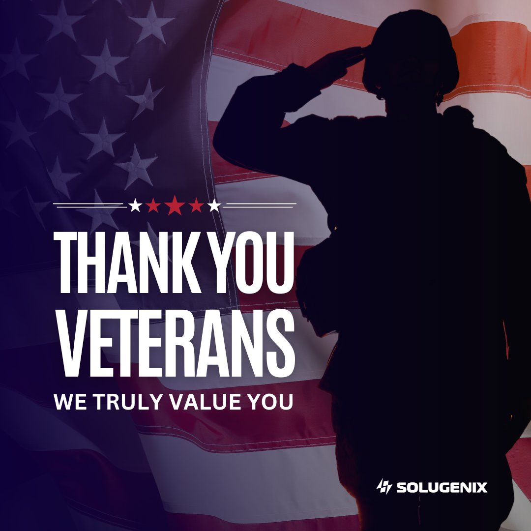 On this Veterans Day, we at Solugenix honor the courage, resilience, and sacrifices of our military veterans. Your service and commitment inspire us every day, and we are deeply grateful for the protection, freedom, and opportunities you provide.