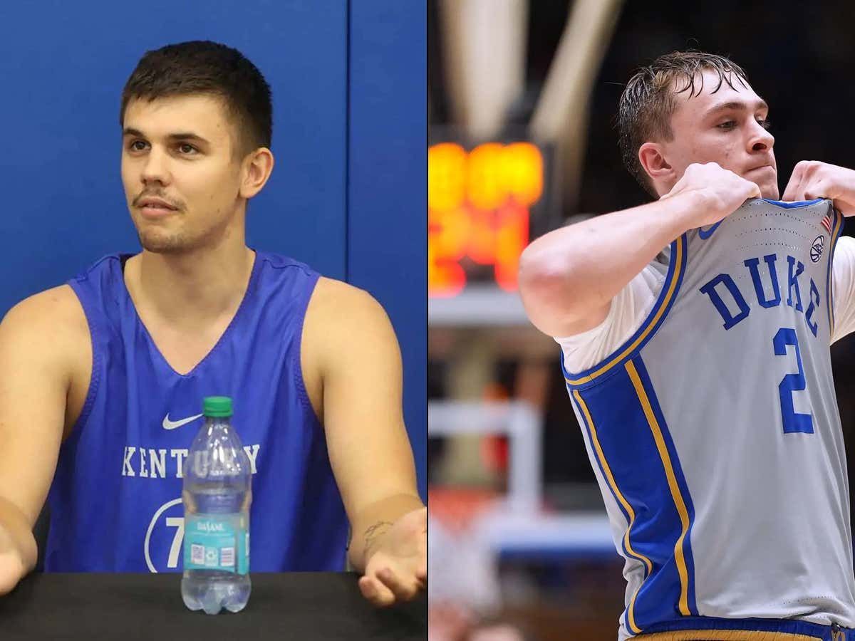 barstoolsports's tweet photo. 'Congrats To Him On That Already' - Kerr Kriisa Is Ready For 40-Minutes Of Shit Talking Cooper Flagg https://t.co/P31TRbWnAY https://t.co/82lxTzdgxj