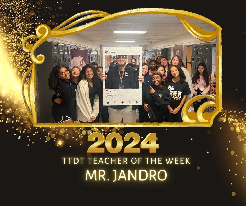Tiger_Library's tweet photo. Congratulations to our TTDT Teachers of the Week AND Season! #MsClark #MrJandro #MsFrank @IrvingHigh #Read2RiseUp @IrvingLibraries #IgniteIISD https://t.co/BZ3Ac27aEC