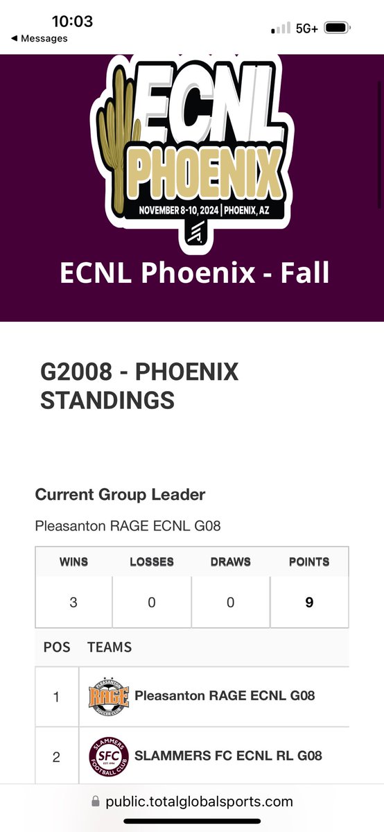 ChristinSweet25's tweet photo. Won our final game vs Marin #ECNL 1-0.  Ended up 2nd place overall out of 62 teams!  #ECNLPHX https://t.co/7BpFwfIQaL