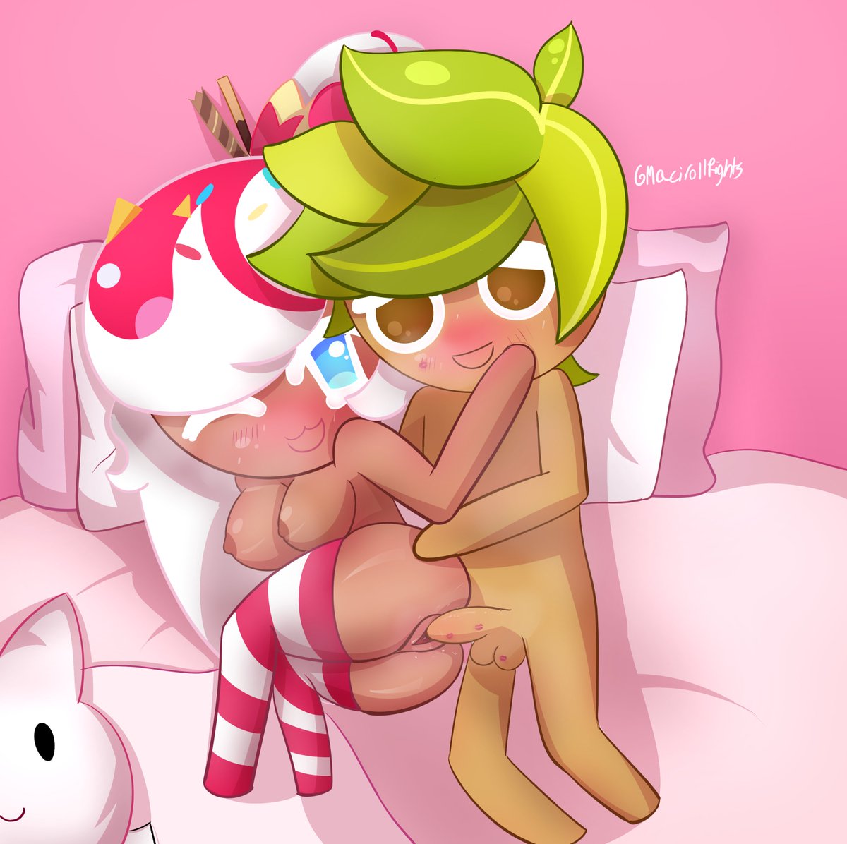 macirollatdark's tweet photo. #cookiecum #notsafeforcookies
Herb cookie x parfait cookie, Been wanting to draw porn of these two for a while now and thought why not now! Gosh they look so cute together! parfait cookie is  milking herb cookie alot I hope herb has saved for shining glitter and black lemonade! https://t.co/fY7zvwzsmP
