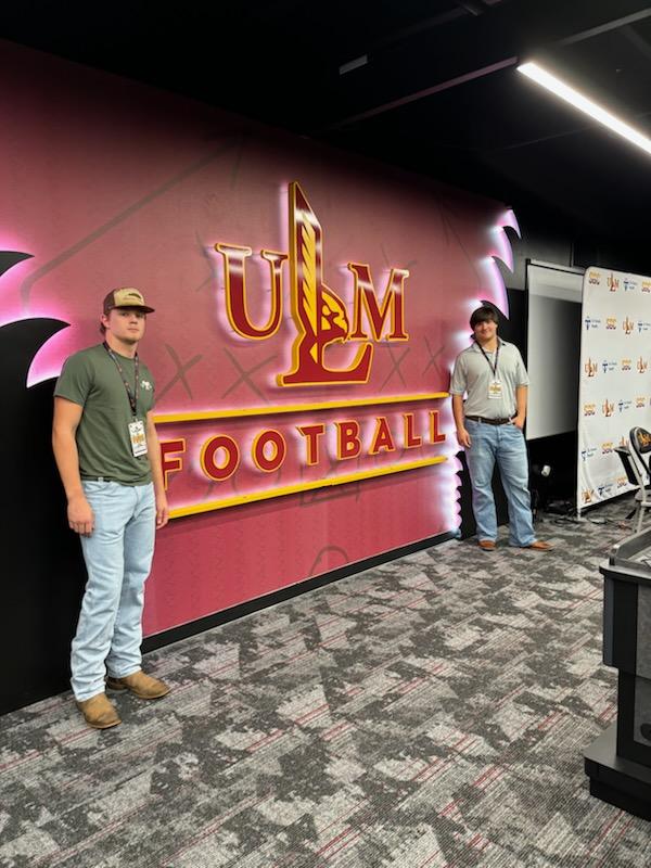 GPugh78's tweet photo. Thankful for the opportunity to visit ULM and their facilities! @bryantvincent44 @Coach_Cam71 @TraceLuker1 @luker_coach @ALPreps @DexPreps https://t.co/IeImKm4BSz