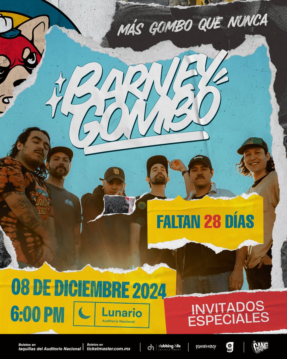 ¡Juventuuud! 🦝

Estamos en la recta final, faltan 28 días para el show más grande de nuestra carrera y queremos que seas parte de esa noche.

Quedan algunos boletos disponibles, pueden comprarlos directamente en Barneygombo.com

¡Nos vemos el 8 de diciembre! ❤️