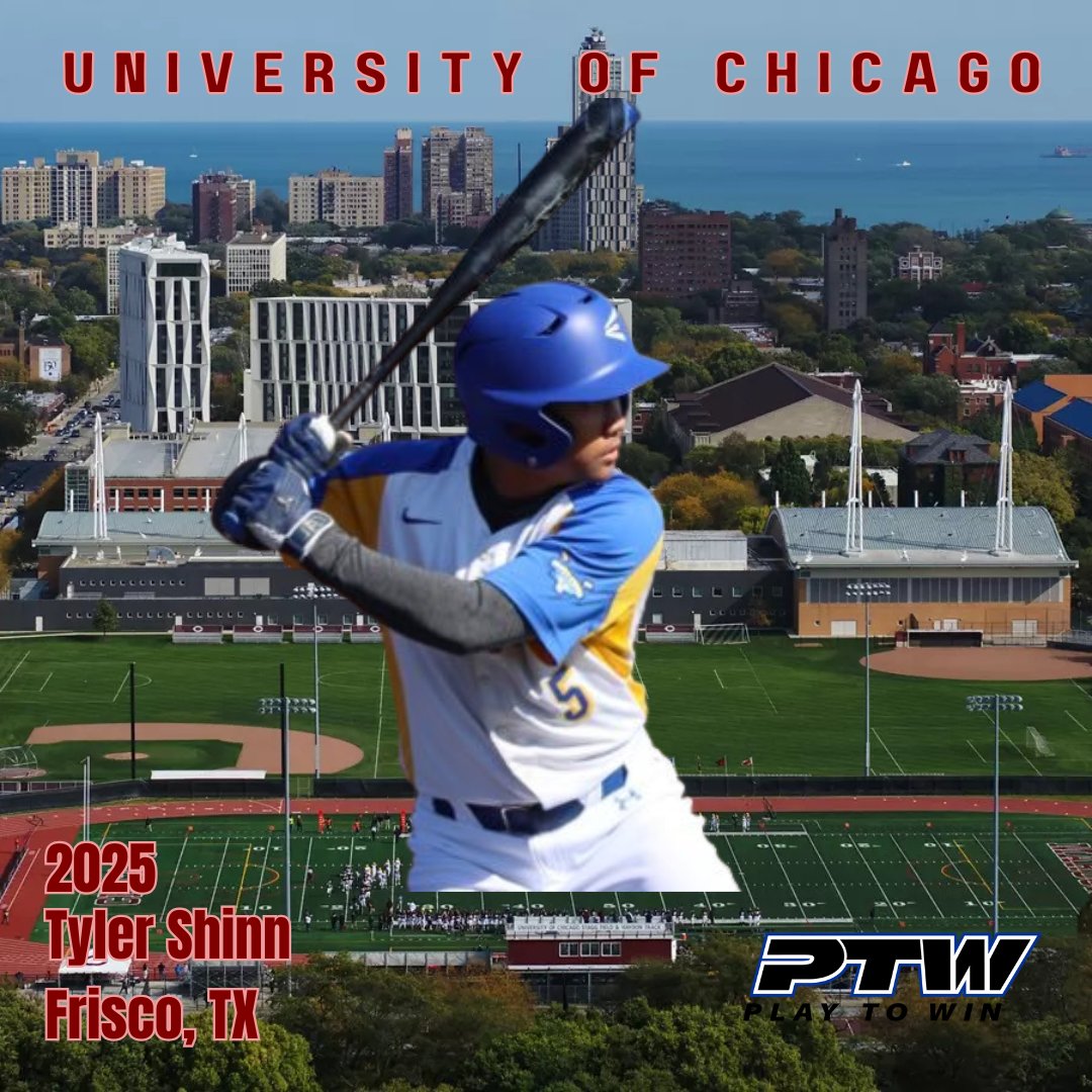 Play to Win (PTW) (@ptwsports) on Twitter photo Tyler Shinn (2025 - TX) is excited to be a Maroon. He has decided on the early Decision process at The University of Chicago.
@tylershinn2025
<a href="/UofCbaseball/">UofCbaseball</a>
#itscooltobesmart Tyler Shinn (2025 - TX) is excited to be a Maroon. He has decided on the early Decision process at The University of Chicago.
@tylershinn2025
<a href="/UofCbaseball/">UofCbaseball</a>
#itscooltobesmart
