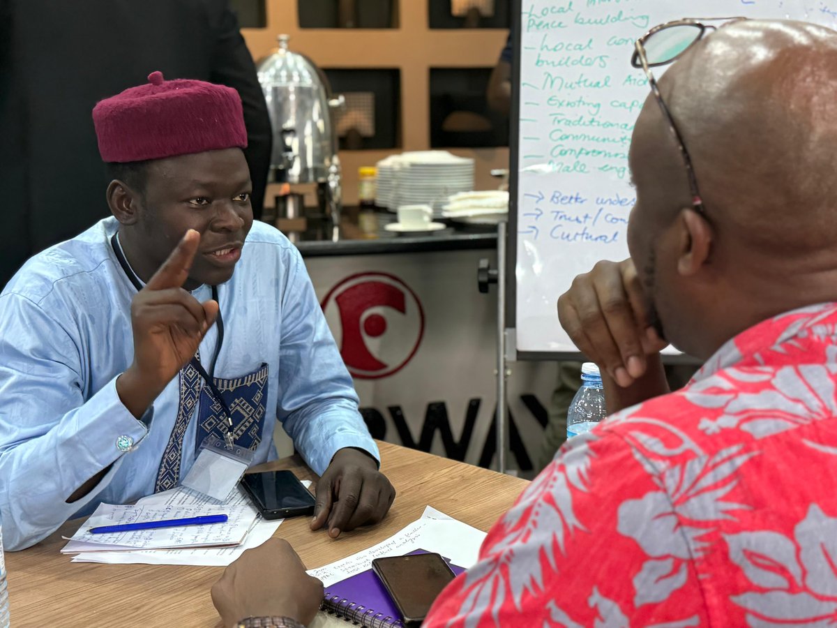 GPPAC's tweet photo. Our members from Eastern and Central Africa &amp; #WestAfrica engage in cross-regional learning and exchange - this is the power of our #NetworkApproach! @salissoumamane_ joined @CECORE_UG regional #2025PBAR consultation sharing key priorities &amp; approaches for #peacebuilding action. https://t.co/N7MRAwjRus