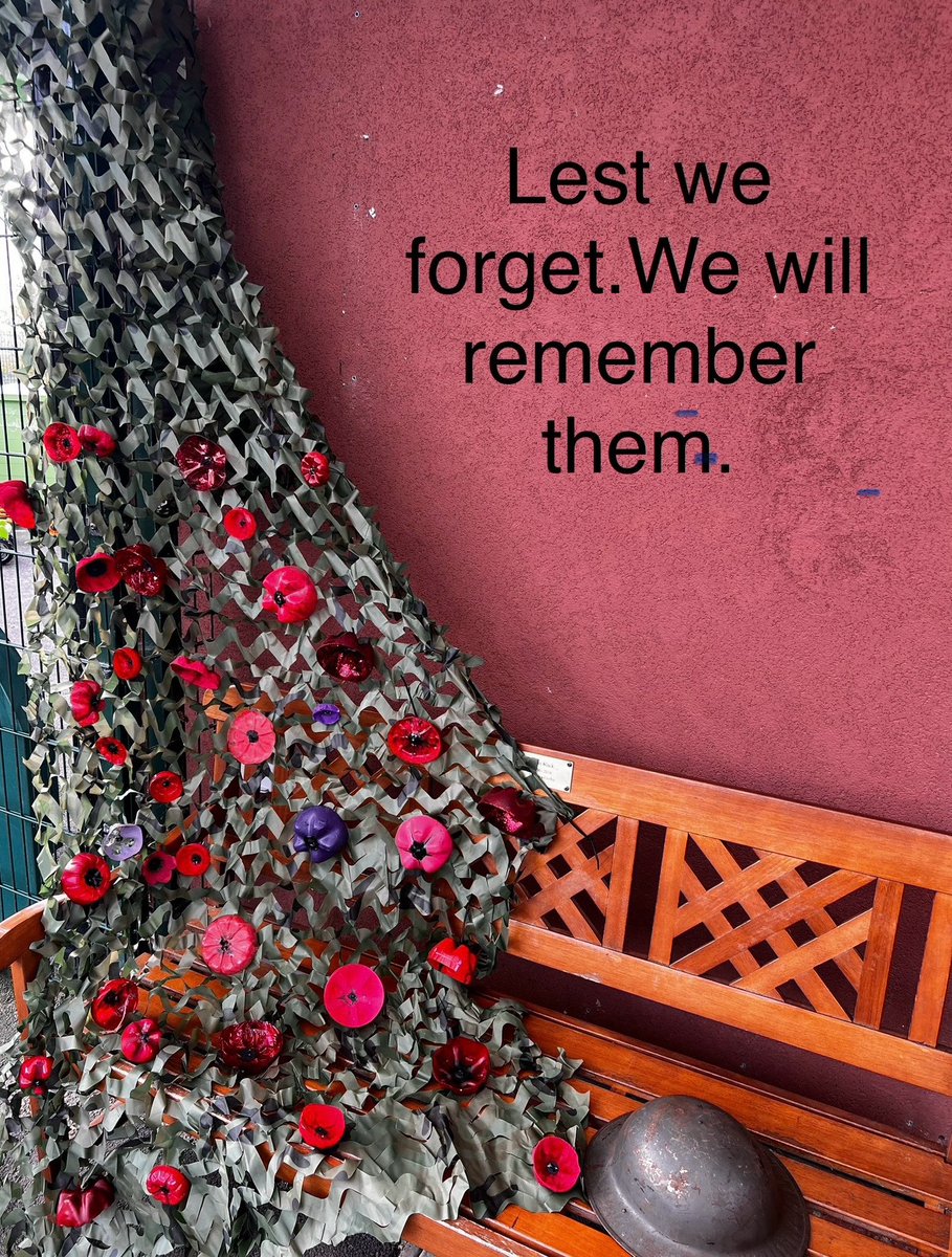 Our remembrance,  following our assembly and our silence, we pay tribute  to all those who have given their lives! We will remember them 
(Crofties artwork below)
