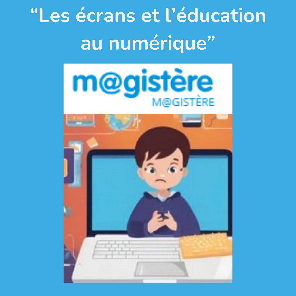 🆕 Nouveau parcours Magistère : "Les écrans et l'éducation au #numérique".

Infos, ressources pour la classe et pour guider les parents.
Un thème essentiel pour tous les acteurs éducatifs.

Créé par l’équipe <a href="/dranepaca/">DRANE Provence-Alpes-Côte d'Azur</a> &amp; #sciencesco
<a href="/lapsyde/">LaPsyDÉ</a>

primabord.eduscol.education.fr/les-ecrans-et-…