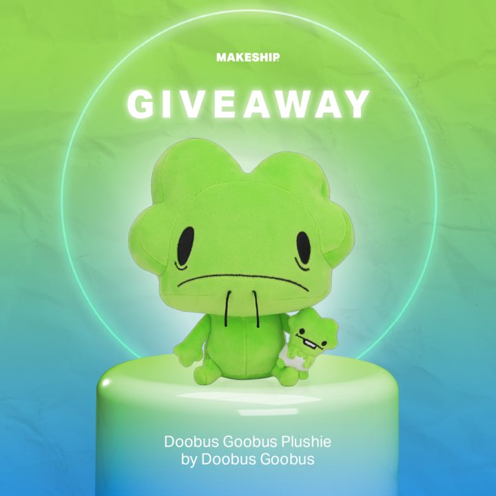 Givin away 2 free gooby plushes,
Ya might get it if:

1. Ya follow this account and <a href="/Makeship/">Makeship</a> 
2.retweet this post

Winners will be picked November 13th and contacted by <a href="/Makeship/">Makeship</a> themselves