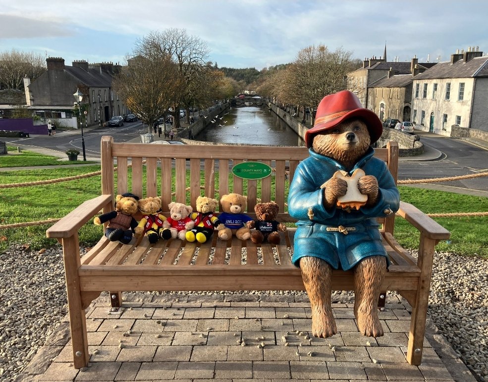 Achill Island RNLI (@achillrnli) on Twitter photo The <a href="/RNLI/">RNLI</a> Teddy Bears from <a href="/AchillRNLI/">Achill Island RNLI</a> visited <a href="/paddingtonbear/">Paddington</a> at his bench in Westport for a #TeddyBearsPicnic and, of course, a #Marmalade sandwich, over the weekend! The famous Browne Bear was introduced to his #AuntLucy for the first time after accidently falling . . . 1/3 The <a href="/RNLI/">RNLI</a> Teddy Bears from <a href="/AchillRNLI/">Achill Island RNLI</a> visited <a href="/paddingtonbear/">Paddington</a> at his bench in Westport for a #TeddyBearsPicnic and, of course, a #Marmalade sandwich, over the weekend! The famous Browne Bear was introduced to his #AuntLucy for the first time after accidently falling . . . 1/3