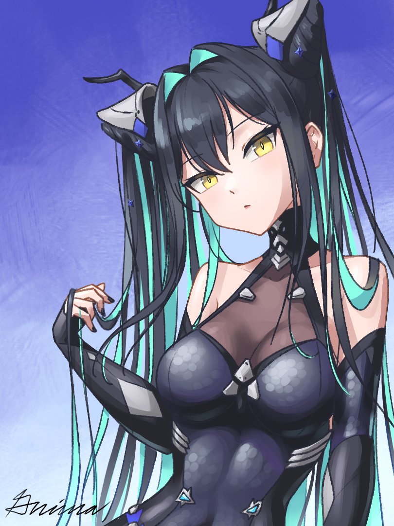 I drew a quick Little Mermaid/Siren! I kinda love her… #NIKKE