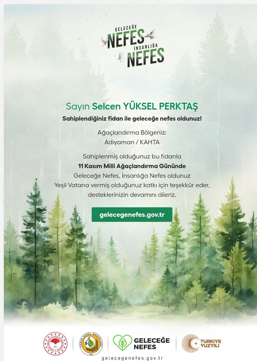 Geleceğe Nefes, İnsanlığa Nefes 🇹🇷 
<a href="/adyu2006/">Adıyaman Üniversitesi (ADYÜ) 🎓</a>