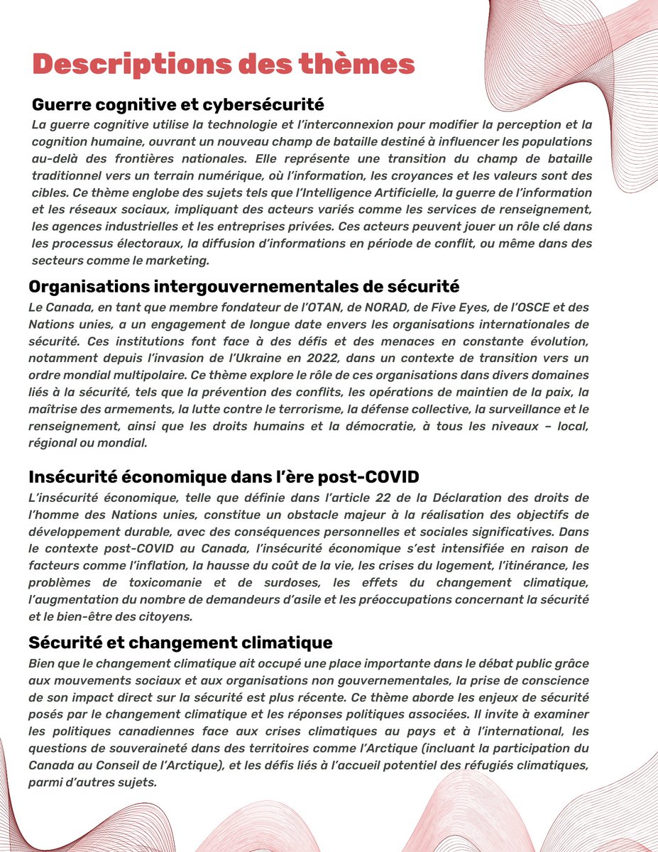Canadian Undergraduate Security Conference (@qusconference) on Twitter photo La 3e édition de la Conférence canadienne pour les étudiants de premier cycle sur le sécurité lance officiellement son appel aux propositions!
Soumettez un résumé de 250-300 mots à cusc2025@gmail.com sur l'un des quatre sujets suivants avant le 1er décembre 2024. La 3e édition de la Conférence canadienne pour les étudiants de premier cycle sur le sécurité lance officiellement son appel aux propositions!
Soumettez un résumé de 250-300 mots à cusc2025@gmail.com sur l'un des quatre sujets suivants avant le 1er décembre 2024.