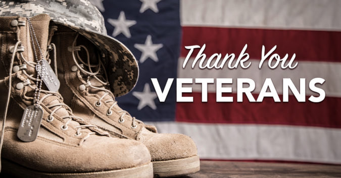 Today we celebrate, honor and remember the brave men and woman who fight to protect our country!

Happy Veterans Day!