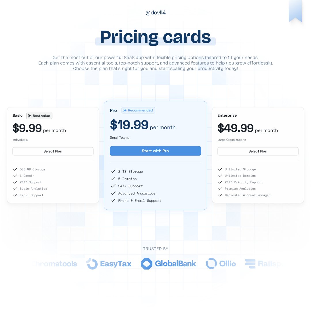 dovll4's tweet image. Pricing cards 💳