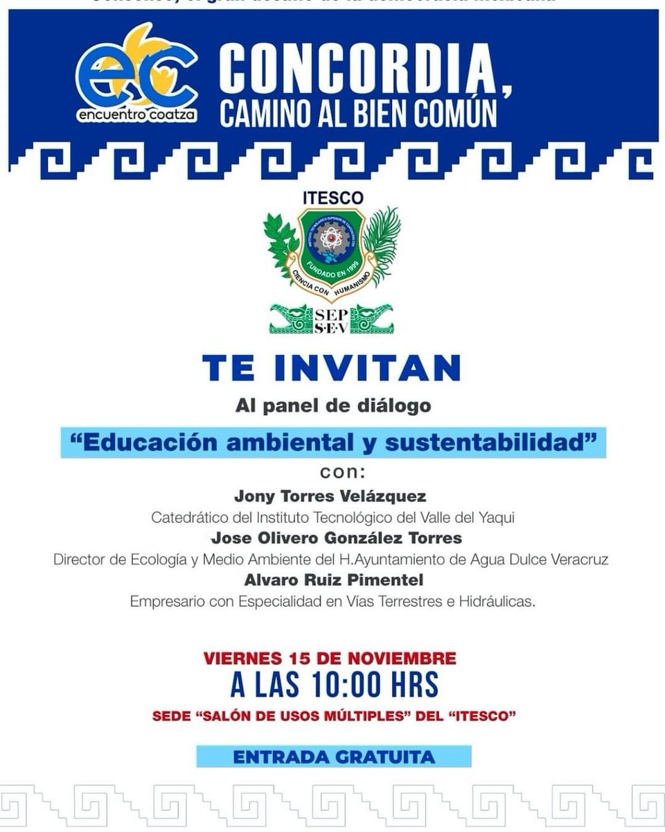 oliverogonzalez's tweet photo. Nos vemos este viernes 15 de noviembre para dialogar sobre la importancia de crear una Afectividad Ambiental. https://t.co/ZOUYUgazLB
